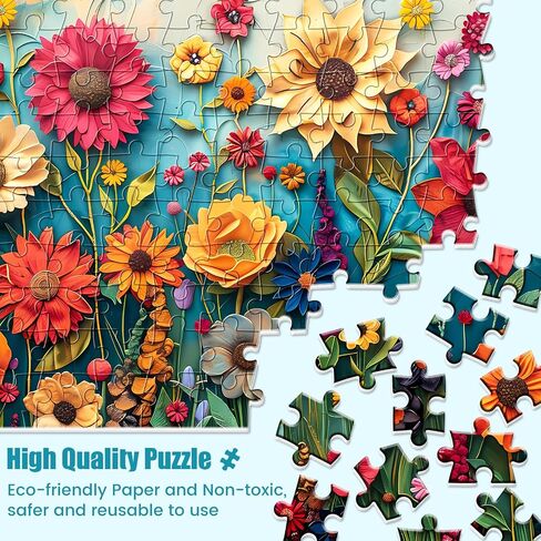 1000 Piece Puzzles for Adults, Jigsaw Puzzles 1000 Pieces for Adults, Painting Flowers Puzzles for Adults 1000 Pieces and up, 1000 Piece Puzzle, Large Puzzles, Puzzle Games for Adults in Saudi Arabia