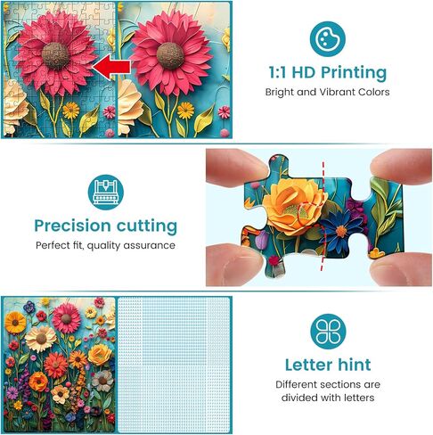 1000 Piece Puzzles for Adults, Jigsaw Puzzles 1000 Pieces for Adults, Painting Flowers Puzzles for Adults 1000 Pieces and up, 1000 Piece Puzzle, Large Puzzles, Puzzle Games for Adults in Saudi Arabia