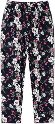 Fwanjang Women’s Comfy Lightweight Elastic Waist Loose Fit Korean Mômpé K-Drama Floral Gardening Pants in Saudi Arabia