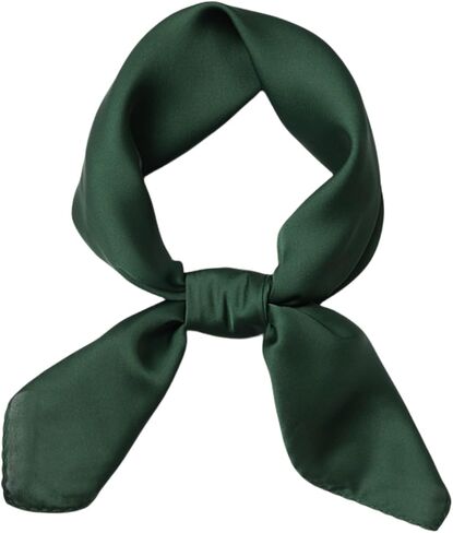 Women Satin Scarf, Chiffon Satin Hair Bandanas Square Stain Scarf Vintage Head Scarves for Women 27.5 × 27.5inch in Saudi Arabia