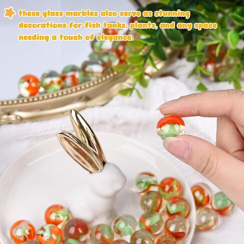 MCPINKY 110PCS Glass Marbles Bulk, Round Glass Beads Colorful Glass Marbles for Vase Fillers Marble Runs Home Decor 0.63 Inch in Kuwait
