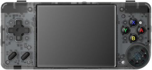 RG28XX Handheld Game Console with 640*480 2.83 Inch IPS Screen Built-in 5500+ Games 3100mAh Battery Linux System Support HDMI TV Output Multimedia Player (Black Transparent) in Saudi Arabia