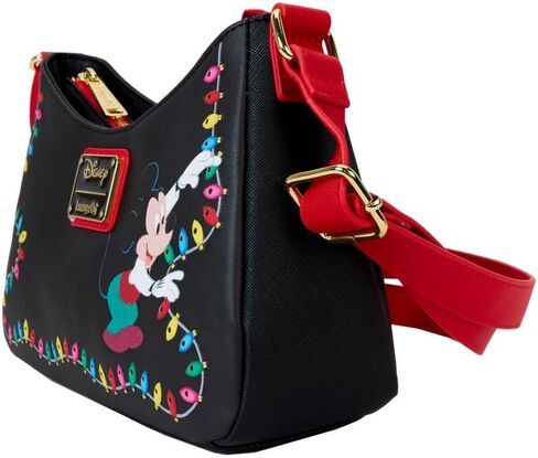 Loungefly Disney Mickey and Friends Christmas Light Decorations Crossbody Bag in Saudi Arabia