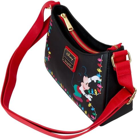 Loungefly Disney Mickey and Friends Christmas Light Decorations Crossbody Bag in Saudi Arabia