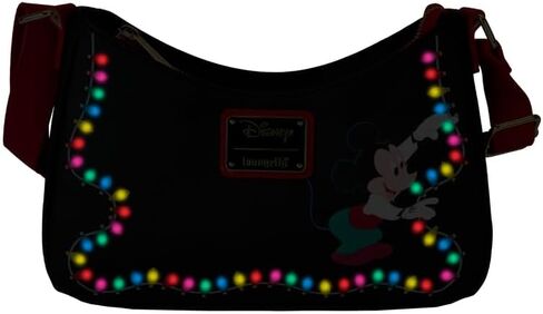 Loungefly Disney Mickey and Friends Christmas Light Decorations Crossbody Bag in Saudi Arabia