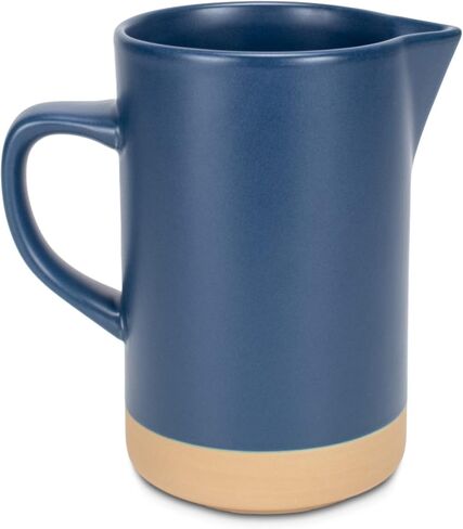Nat & Jules Raw Bottom Matte Navy Blue 40 أوقية إبريق سيراميك in Kuwait