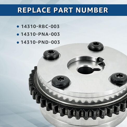 14310-RBC-003 VVT ترس ضرس متوافق مع Honda Civic Si 2.0L 2001-2011 CR-V 2.4L 2002-2006 استبدال ترس توقيت عمود الحدبات لـ Acura RSX 2002-2006 14310RBC003 in Kuwait