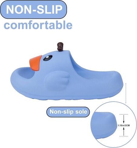 Duckling Kids Cloud Slides for Boys Girls | Non-Slip Sandals for Toddler Beach Slippers | Flip Flops Pool Shower Shoes in Saudi Arabia