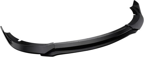 MotorFansClub 4pcs Front Bumper Splitter Lip Fit for Dodge Charger SRT 2015 2016 2017 2018 2019 2020 2021 2022 2023 V3 Style Front Protection Trim Splitter Spoiler, Glossy Black in Saudi Arabia