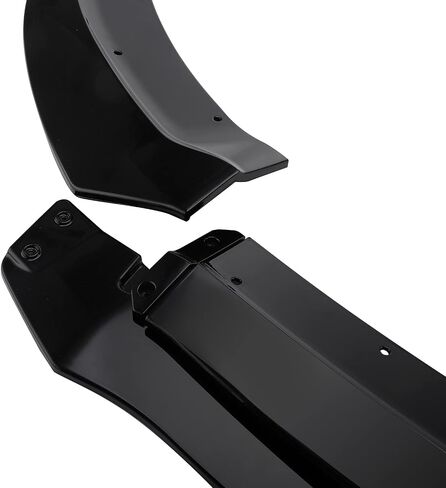 MotorFansClub 4pcs Front Bumper Splitter Lip Fit for Dodge Charger SRT 2015 2016 2017 2018 2019 2020 2021 2022 2023 V3 Style Front Protection Trim Splitter Spoiler, Glossy Black in Saudi Arabia
