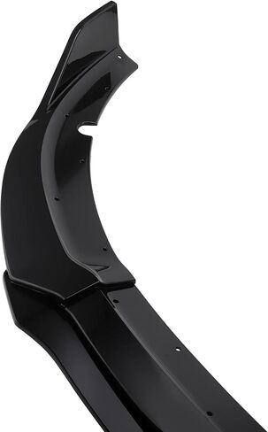 MotorFansClub 4pcs Front Bumper Splitter Lip Fit for Dodge Charger SRT 2015 2016 2017 2018 2019 2020 2021 2022 2023 V3 Style Front Protection Trim Splitter Spoiler, Glossy Black in Saudi Arabia