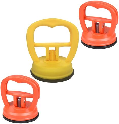 QPINGH 3 عبوات من أدوات سحب دنت السيارة، مجموعة أدوات إزالة دنت، أداة سحب دنت كأس الشفط، أداة إصلاح دنت بدون طلاء لإصلاح دنت السيارة، المرآة، الشاشة والبلاط (1 كبير + 2 صغير) in Kuwait