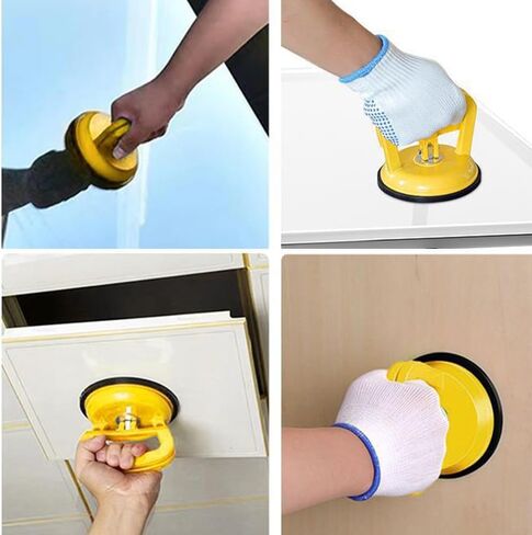 QPINGH 3 عبوات من أدوات سحب دنت السيارة، مجموعة أدوات إزالة دنت، أداة سحب دنت كأس الشفط، أداة إصلاح دنت بدون طلاء لإصلاح دنت السيارة، المرآة، الشاشة والبلاط (1 كبير + 2 صغير) in Kuwait