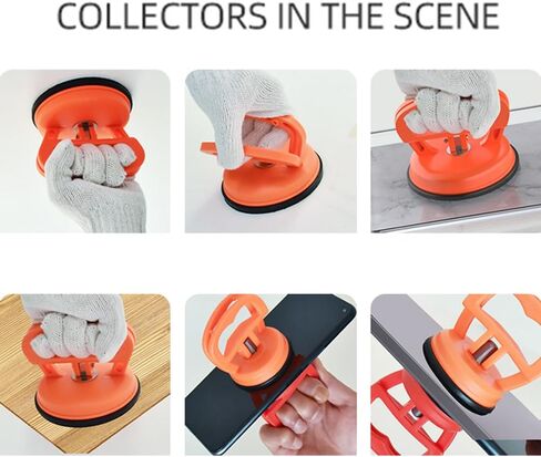 QPINGH 3 عبوات من أدوات سحب دنت السيارة، مجموعة أدوات إزالة دنت، أداة سحب دنت كأس الشفط، أداة إصلاح دنت بدون طلاء لإصلاح دنت السيارة، المرآة، الشاشة والبلاط (1 كبير + 2 صغير) in Kuwait