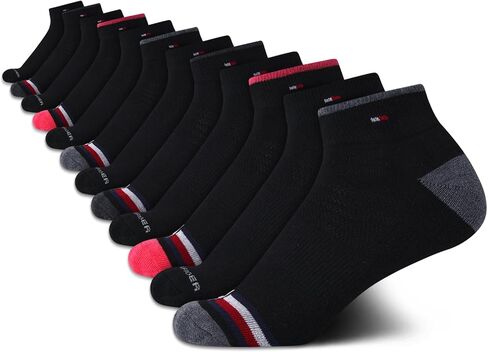 Tommy Hilfiger Women's Quarter Socks - 12 Pack Performance Cushioned Athletic Socks - Arch Support Socks for Women (4-10) in Saudi Arabia