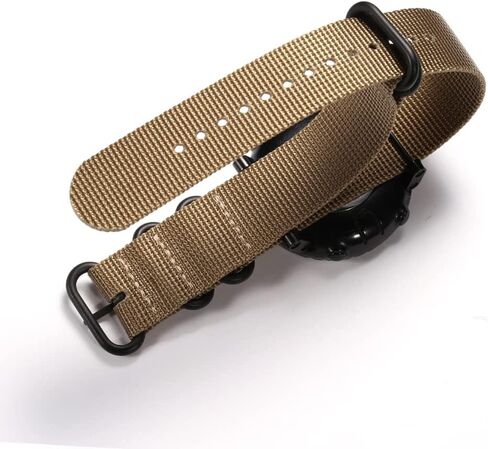 Nylon Replacement Strap Compatible with Suunto core all black military nylon band 24mm nylon watch band wrist strap for men in Kuwait