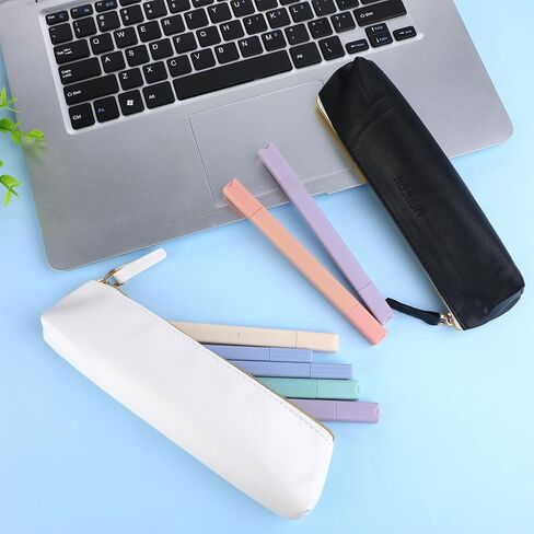 Giantree2 Pcs Leather Cosmetic Bag, Mini Cosmetic Bag for Purse Small Leather Pouch, Small Make Up Bag with Zipper, Portable Small Cosmetic Organizer or Women and Girls (Green and Pink) in Saudi Arabia