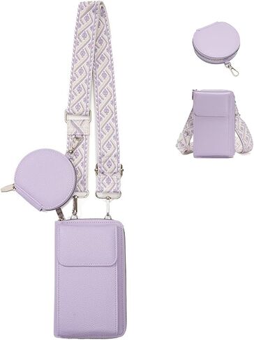 Small Crossbody Bags for women Trendy Leather Phone Wallet Purses Handbag with adjustable strap in Saudi Arabia