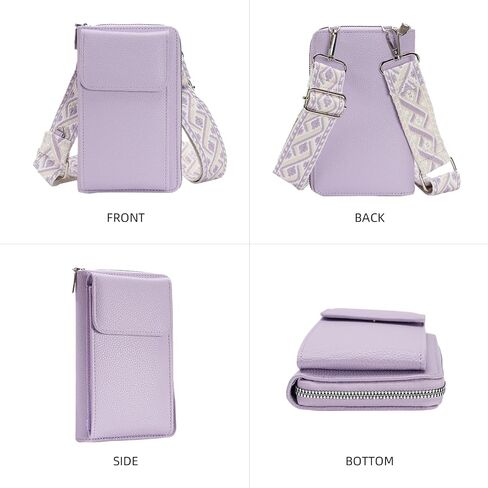 Small Crossbody Bags for women Trendy Leather Phone Wallet Purses Handbag with adjustable strap in Saudi Arabia