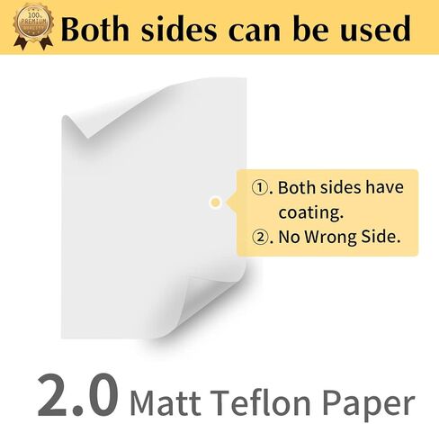 ورق تيفلون لامع من Trans OurDream للقمصان بالضغط الحراري (15 ورقة، 8.5 × 11 بوصة) أوراق تفلون نقل الحرارة لآلة الضغط الحراري in Kuwait