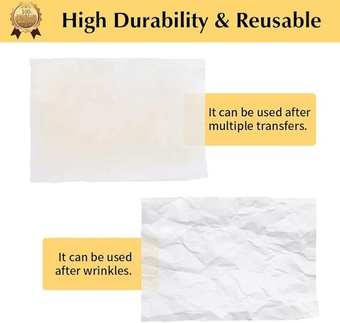 ورق تيفلون لامع من Trans OurDream للقمصان بالضغط الحراري (15 ورقة، 8.5 × 11 بوصة) أوراق تفلون نقل الحرارة لآلة الضغط الحراري in Kuwait