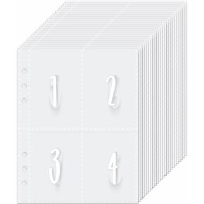Antner 52 Week Money Saving Challenge A5 Binder Inserts Cash Envelopes for A5 Planner Binder, Pre-Printed 1-52 Weeks Money Pouches Cash Stuffing Envelopes Clear Sleeves for Savings Binder, 13 Sheets