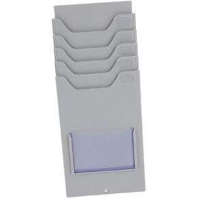 STOBOK Warehouse Material Card Rack Punch Holder Signage Stand Tool Stand Time Holder Wall Mount Pocket Time Slot Holder Timecard Holder Cards Organizer Material Cards Bag Magnetic Frame