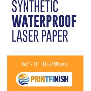 Synthetic Laser Paper (8.5" x 11") (8.5 x 11 | 8 MIL, inches)
