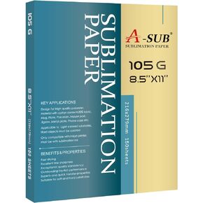 A-SUB Sublimation Paper- 150 Sheets Heat Transfer Paper 13x19 inch Compatible with Inkjet Sublimation Printer 105g