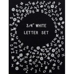 Felt Like Sharing Plastic Letter Board Letters Only (348 Pieces) – 1" Letter Board Letters for Changeable Felt Letter Board – White Letter Board Accessories – Gift Set