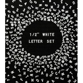 Felt Like Sharing Plastic Letter Board Letters Only (348 Pieces) – 1" Letter Board Letters for Changeable Felt Letter Board – White Letter Board Accessories – Gift Set in Kuwait