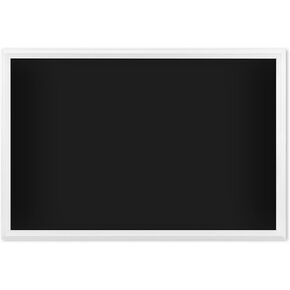 U Brands Magnetic Chalkboard, 30"x20", White Wood Style Frame, Premium Matte Surface