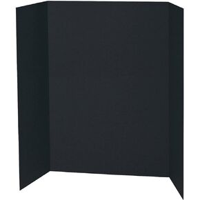 Spotlight Black Display Board + Pacon White Presentation Boards (48" x 36")