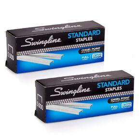 Swingline Staples, 10 Pack, Standard Staples for Desktop Staplers, 1/4" Length, 210/Strip, 5000/Box (35111)