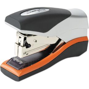 Swingline Stapler, 40 Sheet Capacity, Optima 40, Jam Free, Reduced Effort, Compact, Soft Grip, Metal, Orange, Silver and Black (87842)