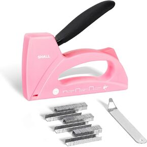 SHALL Light Duty Staple Gun for Wood - Upholstery Staple Gun with 1600pcs JT21 Staples 1/4, 5/16, 3/8 inch and Staple Remover - Fabric Stapler Gun for Crafts, DIY, Decoration