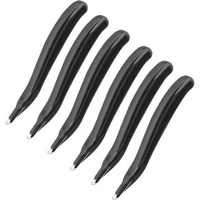 KTRIO Magnetic Staple Remover Tool 4 Pack, Professional Stapler Removers Flat Staple Puller Stick for Classroom, Office, Home, Classic Black