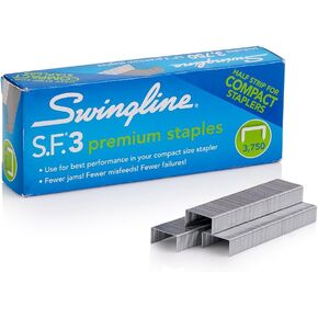 Swingline Staples, S.F. 3, Premium for Desktop Staplers, 1/4" Length, 105/Strip, 5000/Box, Jam Free, Half Strip (35440) in Kuwait
