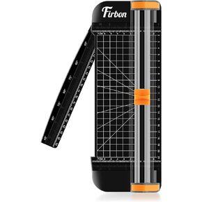 Firbon Morandi A5 Paper Cutter, Straight Small Paper Trimmer with Side Ruler for Scrapbooking Craft, Paper, Coupon, Label, Cardstock
