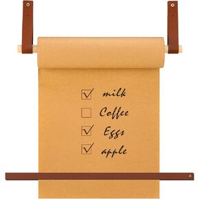 Wall-mounted 12" Kraft Paper Roll Dispenser-roller Kraft Paper Roll Display - Wall Decor/Butcher Paper Holder - Includes 30meter Kraft Paper Roll for Artwork, To-do Lists, Ideas Ideal for Home