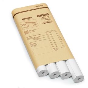 JADENS US Letter Size Quick-Dry Thermal Printer Paper 8.5''x11'', 4 Rolls, Compatible with Gloryang & JADENS PD-A4 Portable Printer