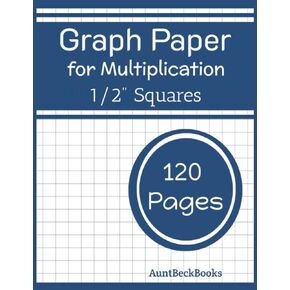 Graph paper for Multiplication: Graph paper for kids large 1/2 inch squares