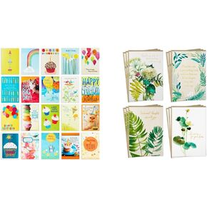 Hallmark Birthday and Sympathy Cards Assortment (32 Cards with Envelopes)