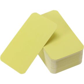 Tupalizy 100PCS Small Blank Paper Message Note Business Cards Double-Sided Mini Greeting Place Name Vocabulary Word Flash Cards Graffiti Scrapbookings DIY Gift Tags Label (Light Pink)