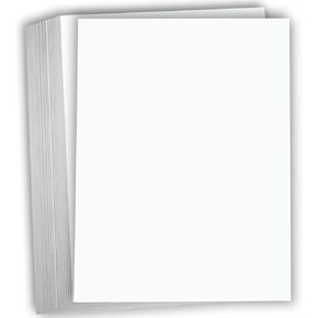 Hamilco White Cardstock Paper - 8 1/2 x 11" 65 lb Cover Card Stock (50 Pack)