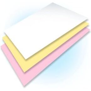 Ream of 167 Sets 3 Part Plain Collated Color Paper (Not Carbonless)