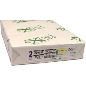 Excel One Carbonless 2-Part Reverse Paper (Canary Yellow/Bright White), 8.5" x 11" (230949) - One (1) Ream (250 Sets)