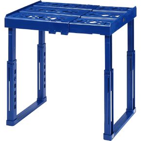 Height & Width Adjustable Locker Shelf - Strong ABS Plastic - Width Adjusts from 8"-12.5" & Height Adjusts from 10"-14" - Patented Design - Beware of Cheap IMITATIONS - (Black)