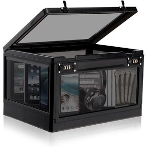 Lalifebuss Large Lock Box for Personal Items, 24 Litre Combination Lockable Storage Box for Office Locker/School/Medicine/Snacks/Phone Jail/Electronic/Home