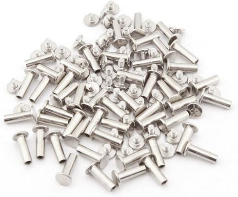 INCREWAY 30pcs Binding Chicago Screw, 5mm X 60mm Nickel Plated Binding Screw Binder Post, Silver Tone in Saudi Arabia